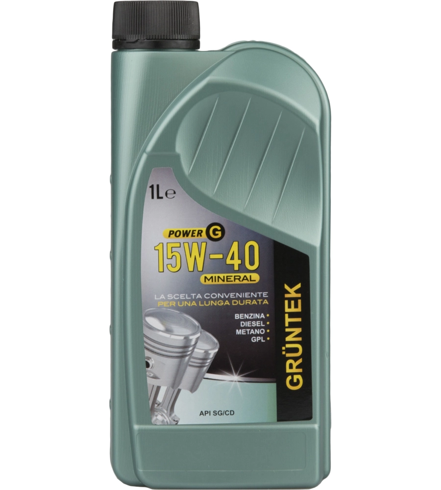 OLIO POWER-G LUBRIFICANTE MINERALE 1L 15W40 PER MOTORI DIESEL BENZINA